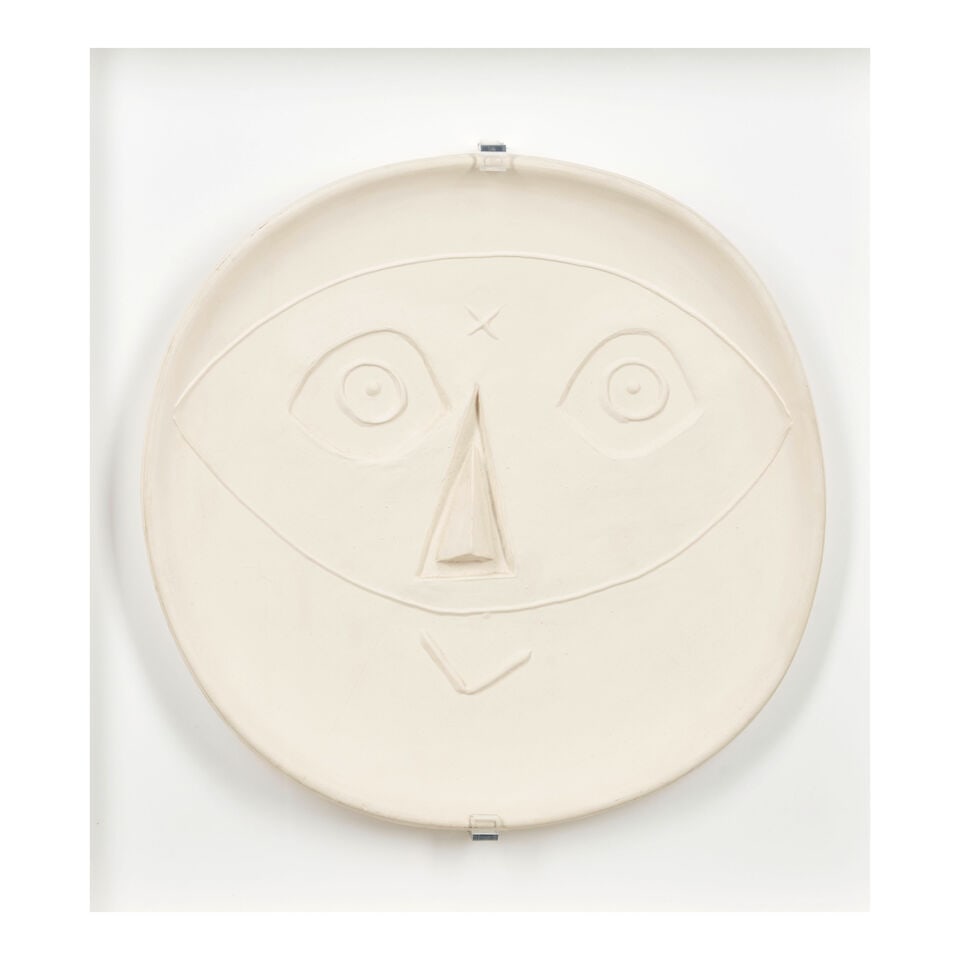 Pablo Picasso (1881-1973); Tête au masque; (1 of 2)