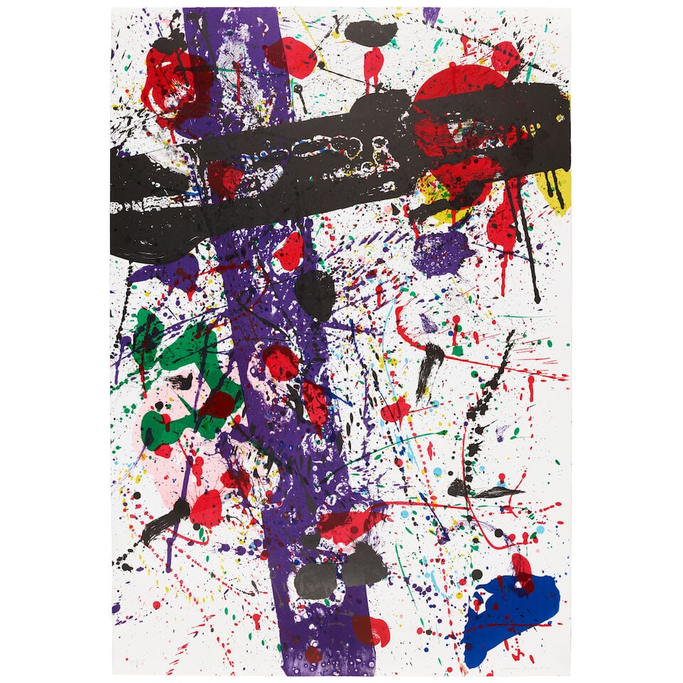 Sam Francis (1923-1994); Untitled, from Eight by Eight to Celebrate the Temporary Contemporary;: Sam Francis (1923-1994) Untitled, from Eight by Eight to Celebrate the Temporary Contemporary (Lembark L. 263, SF-272), 1984 Lithograph in colors on Rives BFK paper, signed in pencil, numbered 142/250