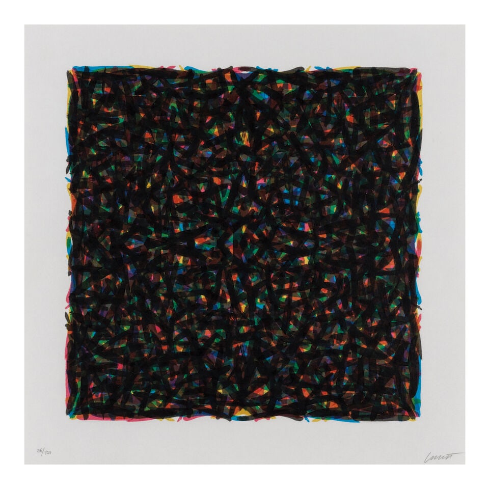 Sol Lewitt (1928-2007); Brushstrokes in All Directions; (1 of 2)