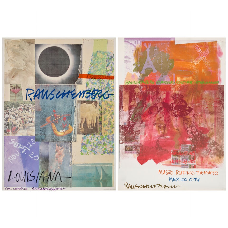 Robert Rauschenberg (1925-2008); Louisiana Museum Exhibition Poster; Poster for ROCI Mexico (2 w... (1 of 3)