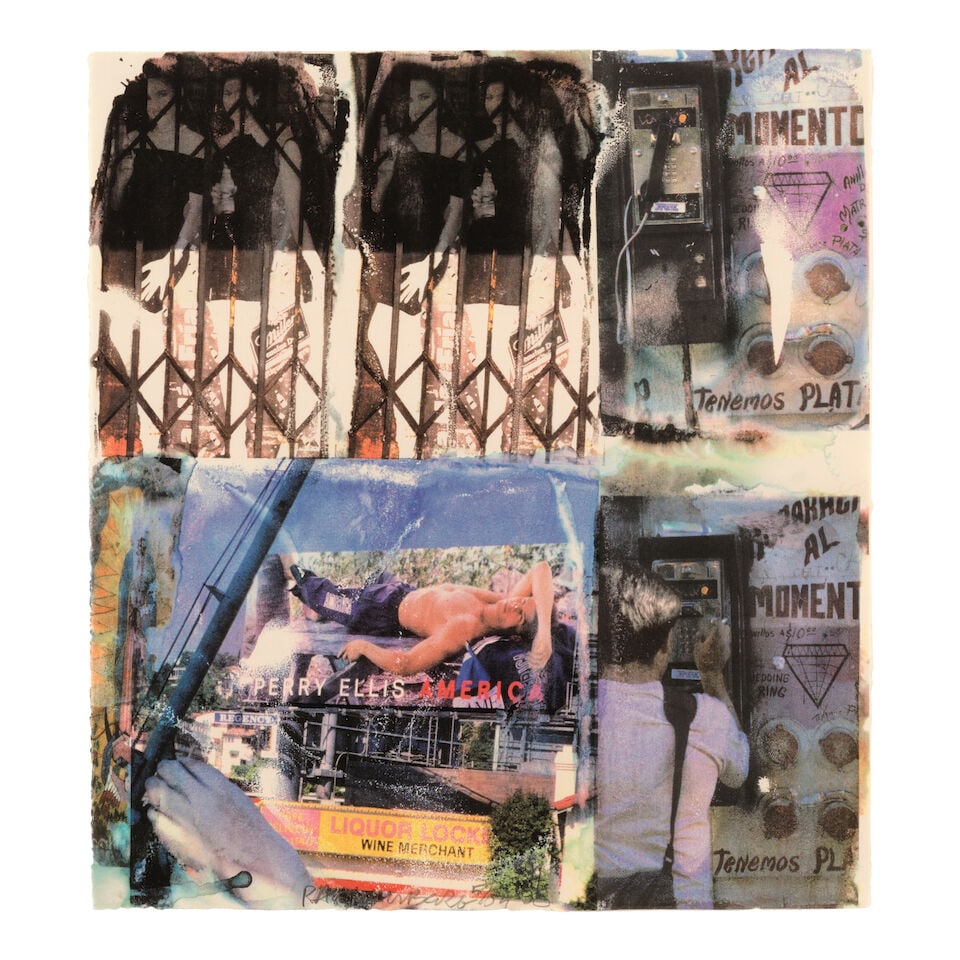 Robert Rauschenberg (1925-2008); LA Uncovered #4, from L.A. Uncovered ;: Robert Rauschenberg (1925-2008) LA Uncovered #4, from L.A. Uncovered (Gemini 1730), 1998 Screenprint in colors on wove paper, signed in pencil, dated and numbered 5/55 (there were also 10 artist's pr