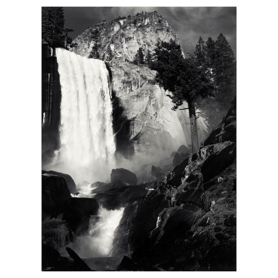 Ansel Adams (1902-1984); Vernal Fall, Yosemite National Park, California; (1 of 1)