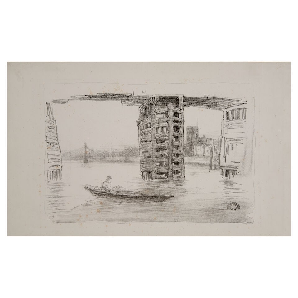 James Abbott McNeill Whistler (1834-1903); The Broad Bridge; (1 of 2)