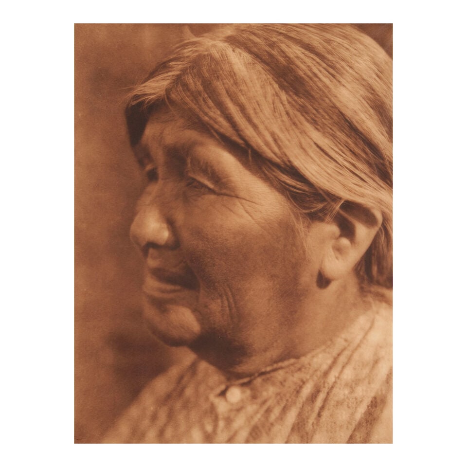 Edward S. Curtis (1868-1952); A Yaudanchi Yokuts Woman; (1 of 2)