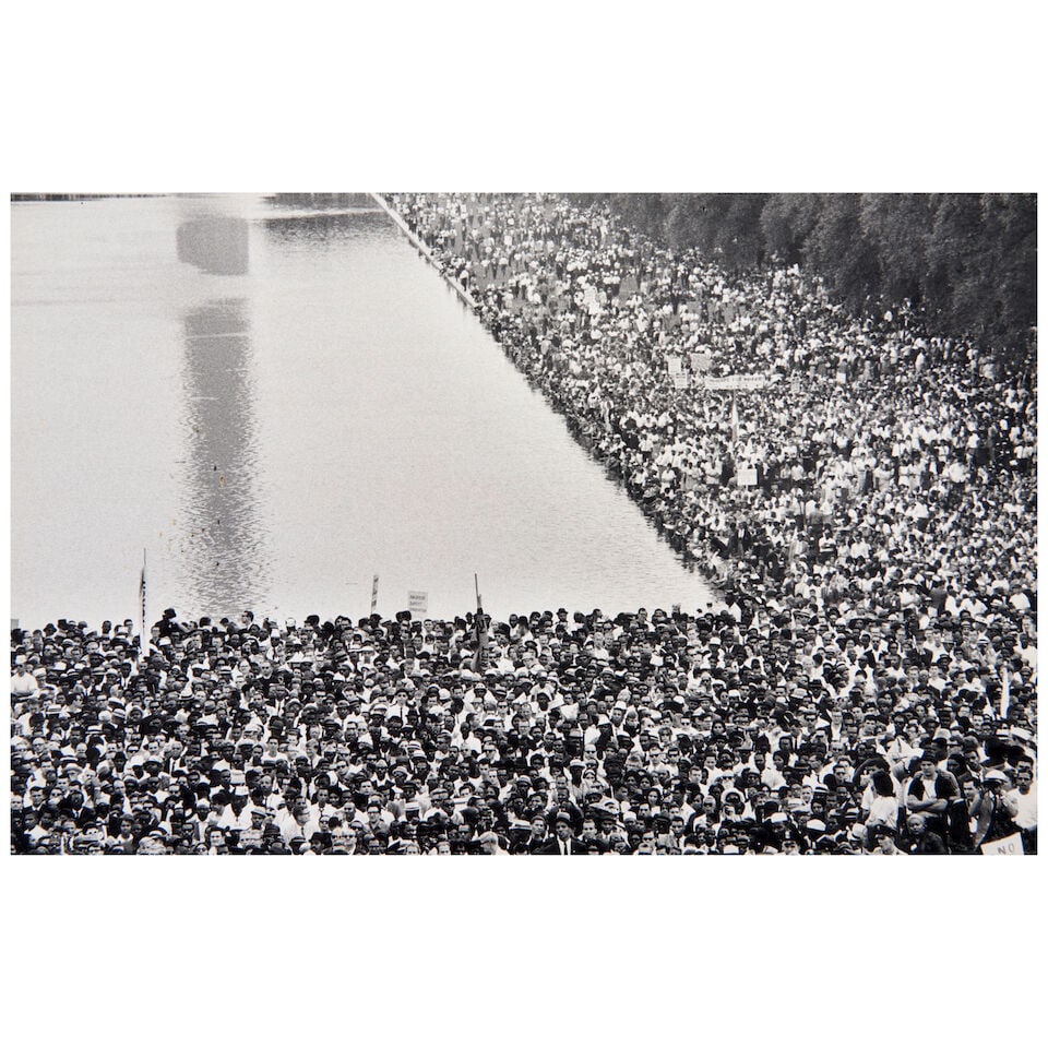 Bruce Davidson (born 1933); Time of Change (March on Washington);: Bruce Davidson (born 1933) Time of Change (March on Washington), 1963 Gelatin silver print; mounted. image/mount 8 7/8 x 13 3/8 in. (22.6 x 33.9 cm) For further information on this lot please visit B