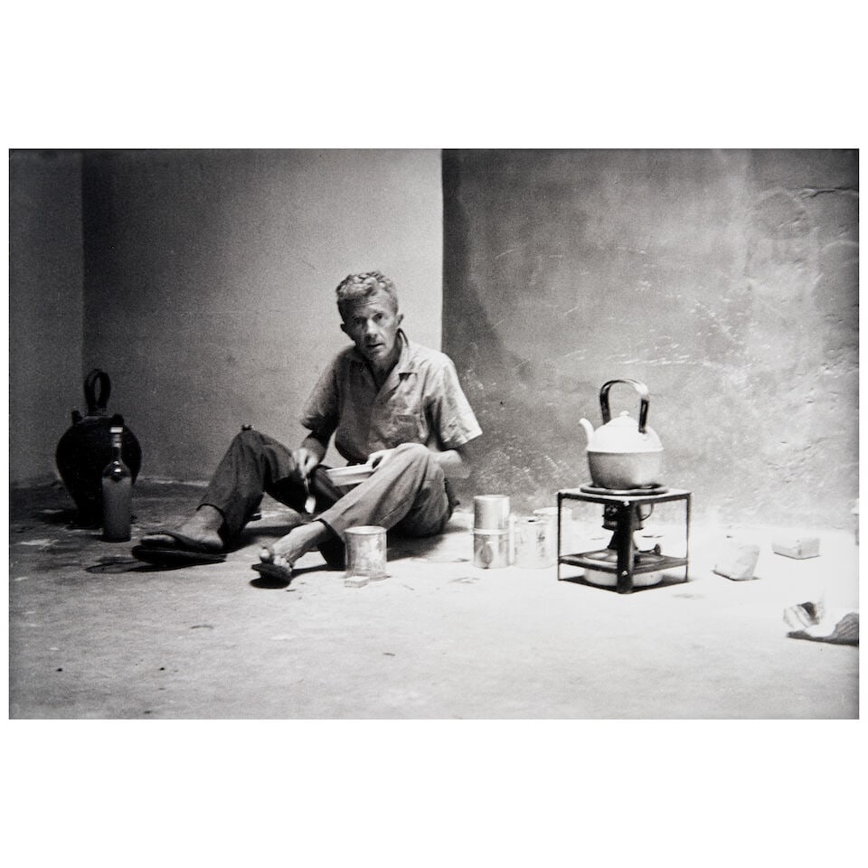 Allen Ginsberg (1926-1997); 'Paul Bowles Preparing Tea' (Marrakesh, Morocco); (1 of 2)