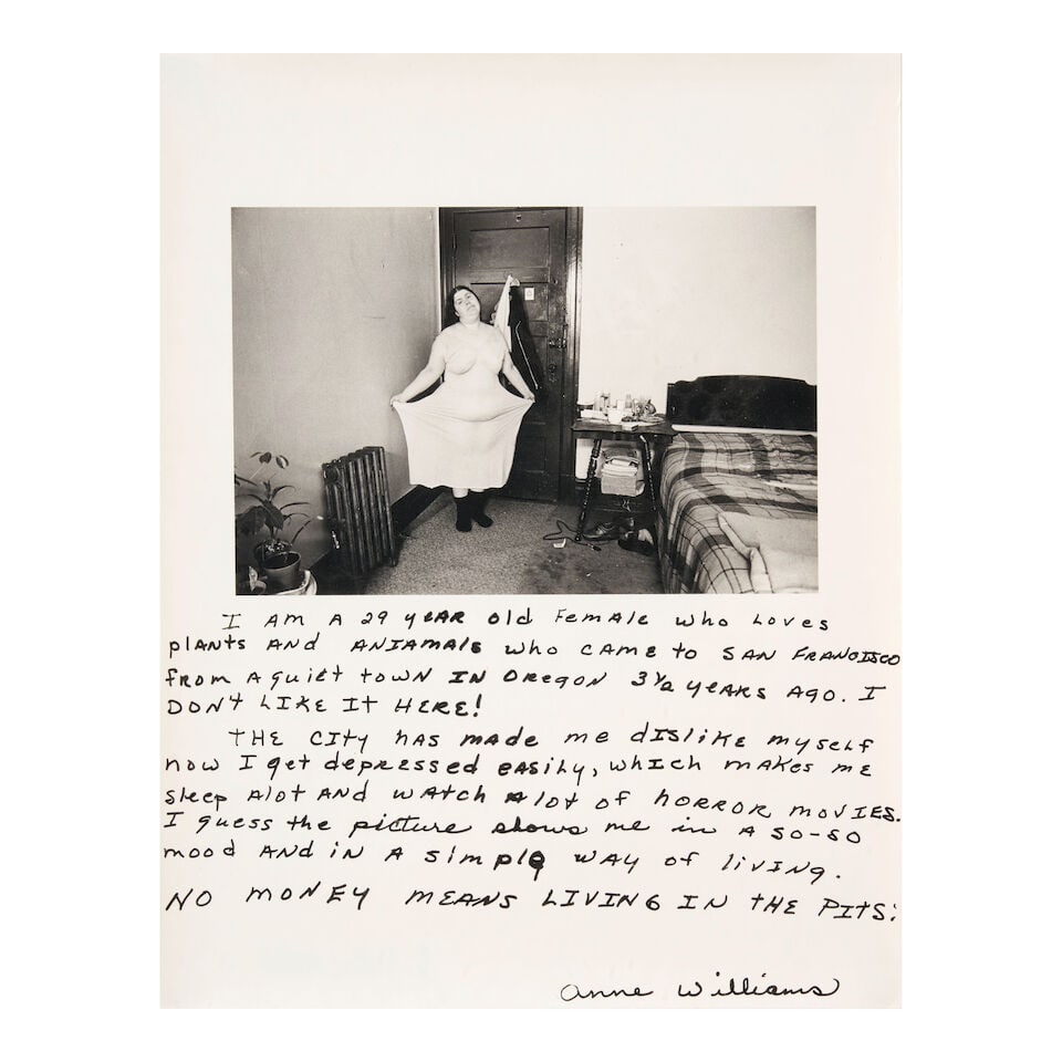 Jim Goldberg (born 1953); 'I am a 29 year old female who loves plants and animals...'(Anne Willi... (1 of 2)