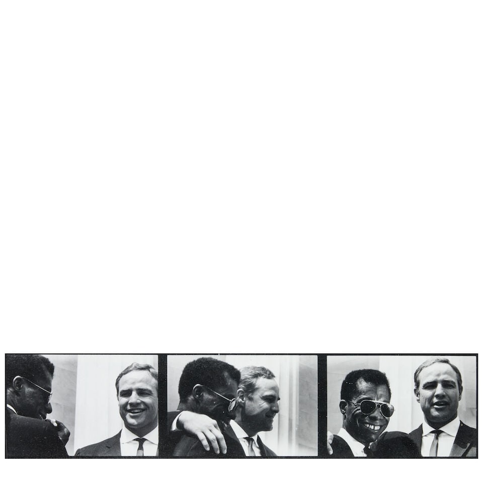 Danny Lyon (born 1942); 'Brando + Baldwin, March on Wash, Aug 1963' (Marlon Brando and James Bal... (1 of 2)