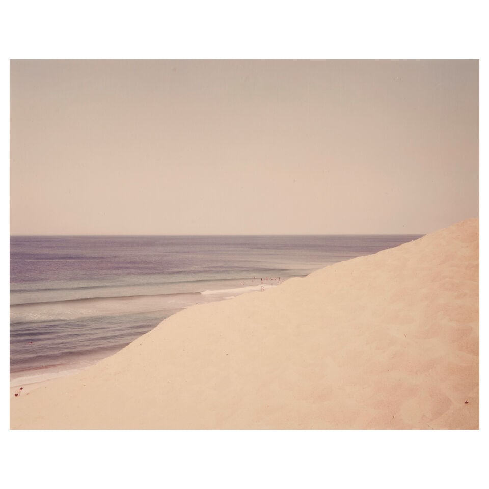 Joel Meyerowitz (born 1938); Longnook Beach from A Summer's Day;: Joel Meyerowitz (born 1938) Longnook Beach from A Summer's Day, 1983 Chromogenic print, printed 1984; titled and signed 'Joel Meyerowitz' in ink on the verso; framed. 7 5/8 x 9 5/8 in. (19.4 x 24.5 cm