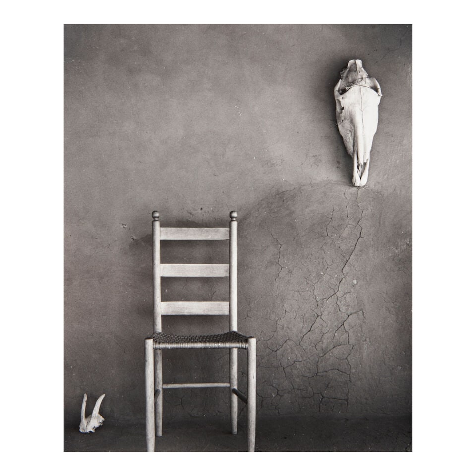 Todd Webb (1905-2000); 'Chair + Skulls, Ghost Ranch, N.M.' (Georgia O'Keeffe's Home); (1 of 2)