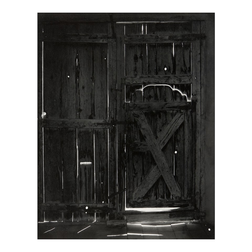 Todd Webb (1905-2000); 'Patio Gate at Georgia O'Keeffe's Abiquiu House, New Mexico'; (1 of 2)
