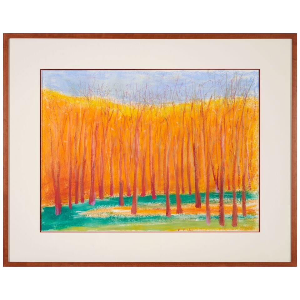 Wolf Kahn (1927-2020) Orange on Orange sheet 22 x 30 in. (55.9 x 76.2 cm.) (Executed in 2014.) - 4
