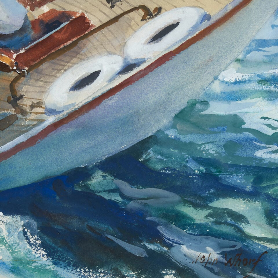 John Whorf (1903-1959) Close Hauled #17 sight 15 5/8 x 22 1/4 in. (39.7 x 56.5 cm.) - 3