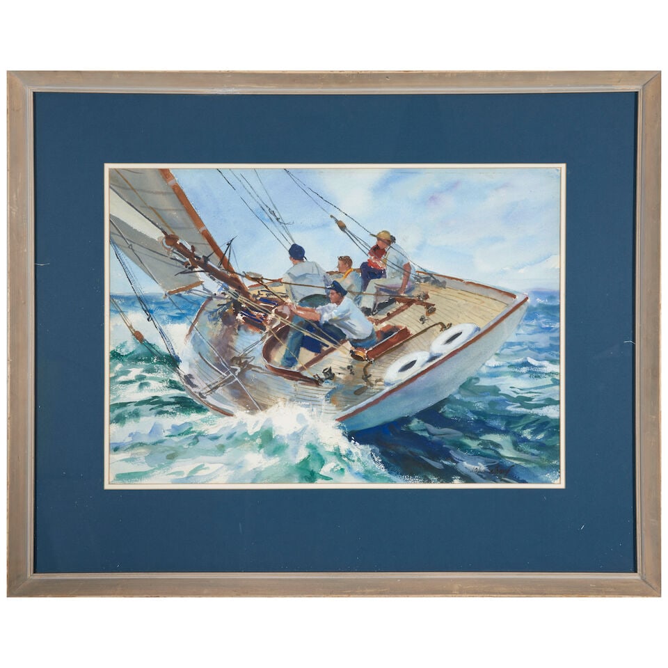 John Whorf (1903-1959) Close Hauled #17 sight 15 5/8 x 22 1/4 in. (39.7 x 56.5 cm.) - 4