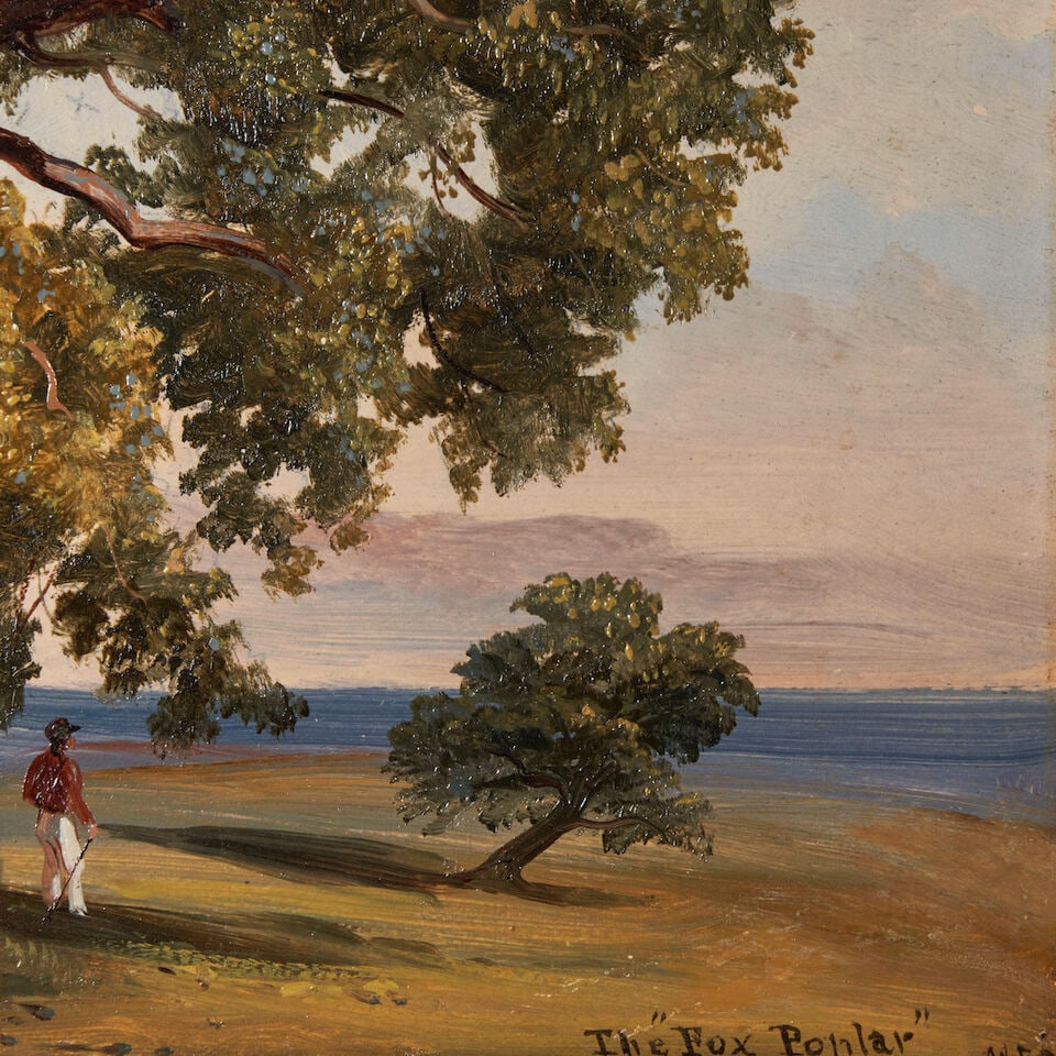 Attributed to Russell Smith (1812-1896) The 'Fox Poplar' 14 1/2 x 10 1/2 in. (36.8 x 26.6 cm.) (... - 3