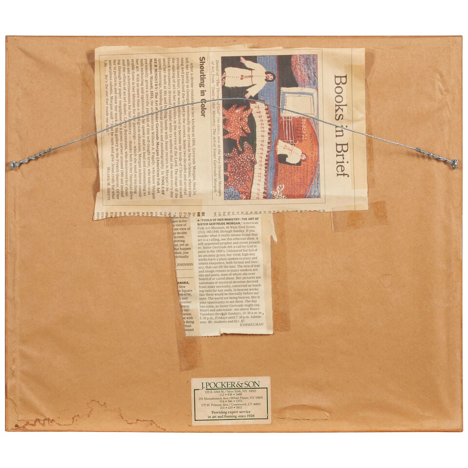 Sister Gertrude Morgan (1900-1980) Daniel 7 sheet 9 1/2 x 11 in. (24.1 x 27.9 cm.) - 2
