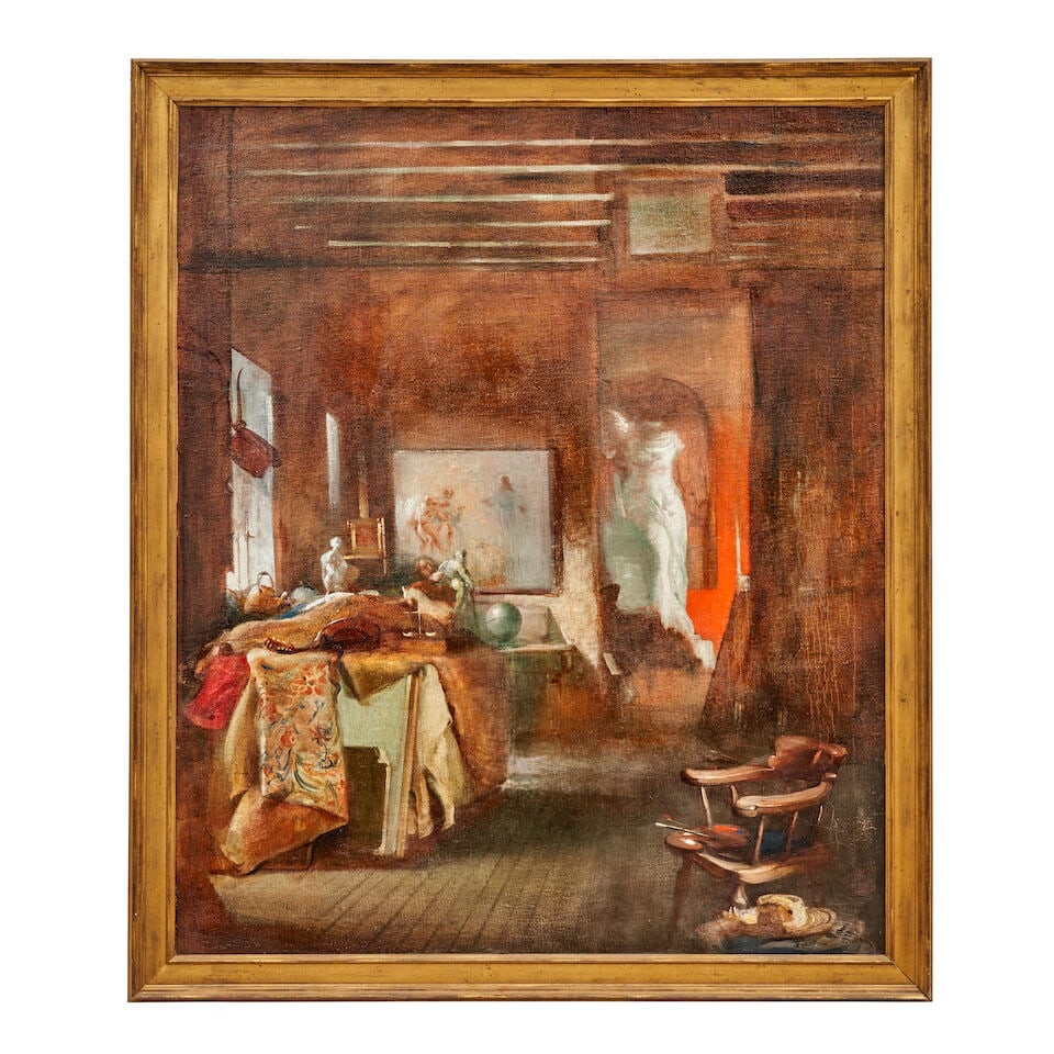 Frank Mason (1921-2009) Winged Victory (Studio Scene) 60 x 50 1/2 in. (152.4 x 128.3 cm.) (Paint... (1 of 3)