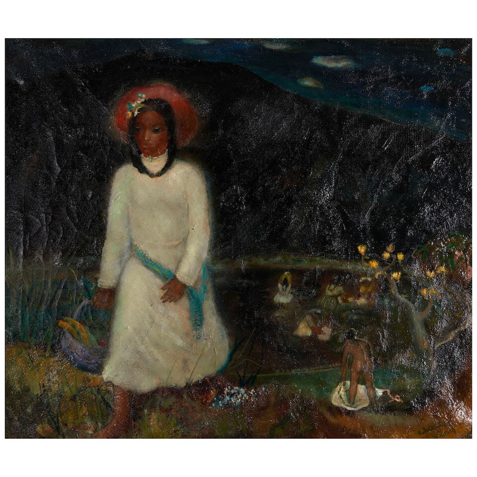 Charles W. Ward (1900-1962) After the Bath 26 x 30 in. (66.0 x 76.2 cm.) (1 of 4)