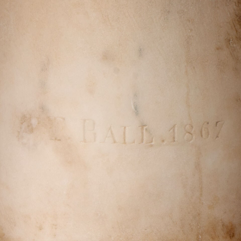 Thomas Ball (1819-1911) Portrait Bust of a Gentleman 28 in. (71.1 cm.) high - 2