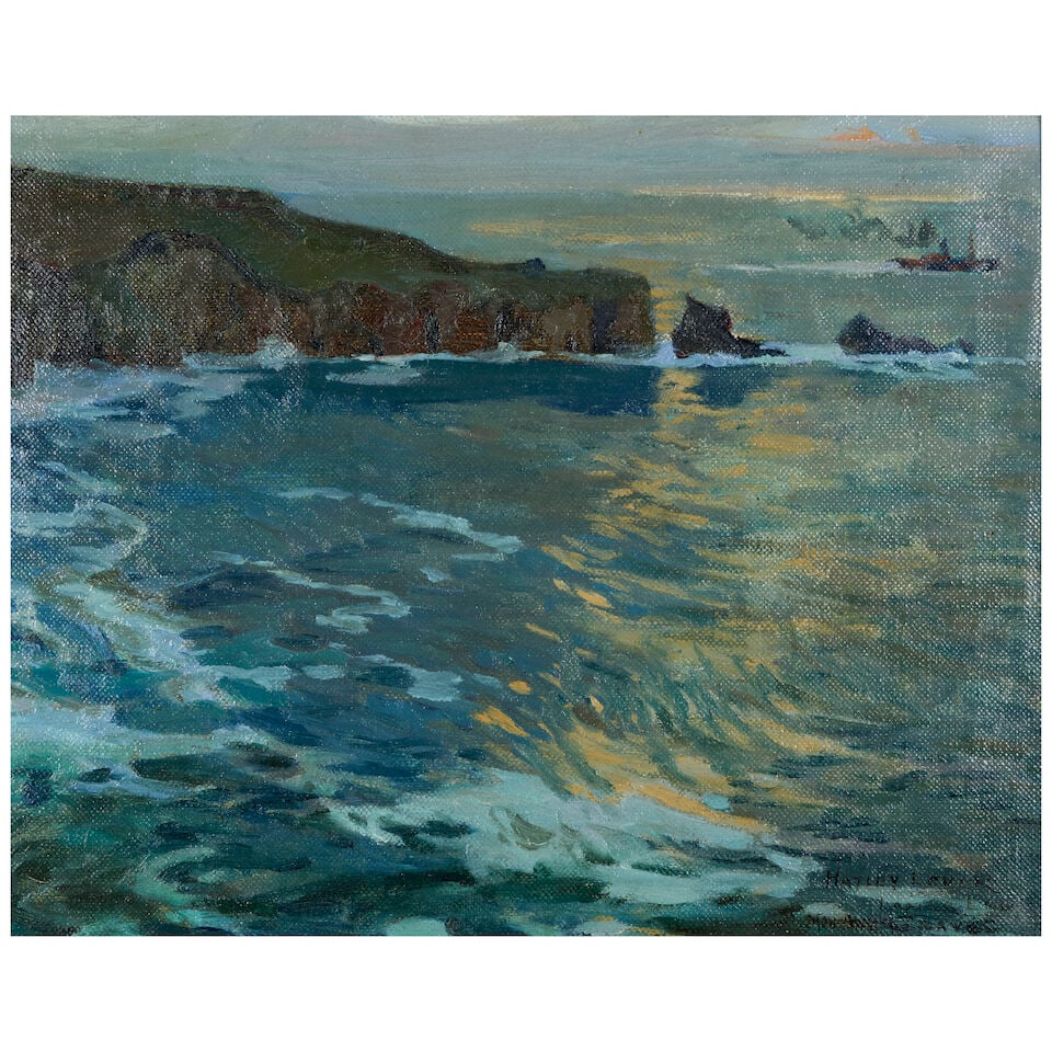 Richard Hayley Lever (1876-1958) Land's End 13 x 16 1/8 in. (33.0 x 41.0 cm.) (Painted circa 190... (1 of 4)