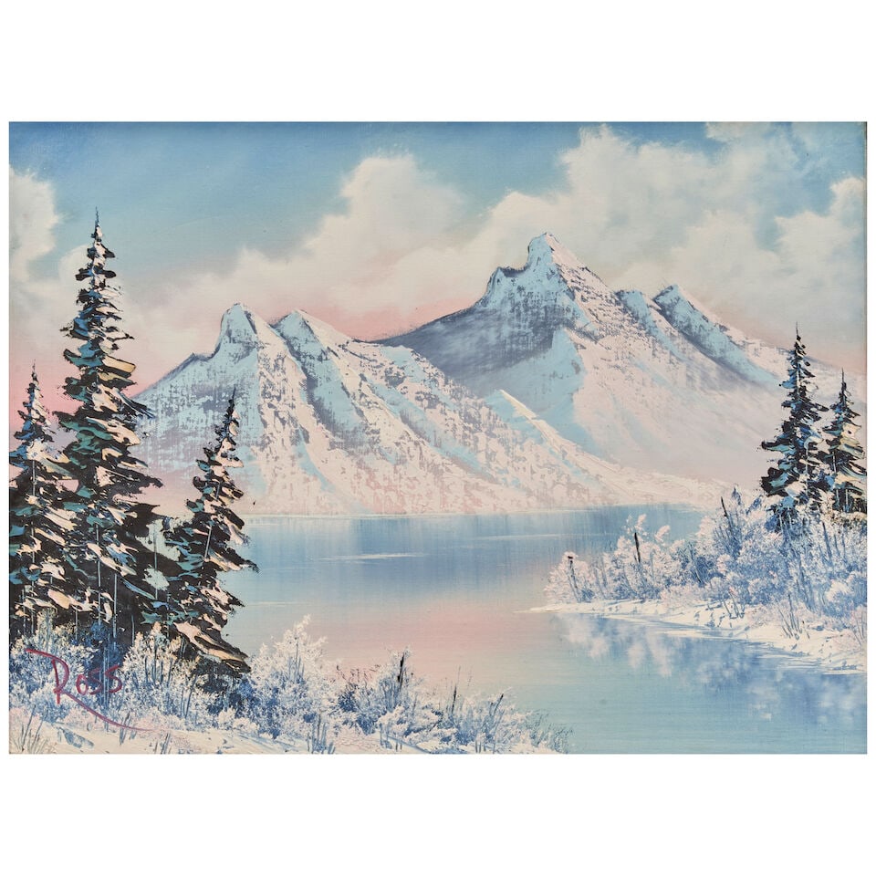 Bob Ross (1942-1995) Alaskan Scene 18 x 24 in. (45.7 x 61 cm.) (Painted circa 1981.) (1 of 3)