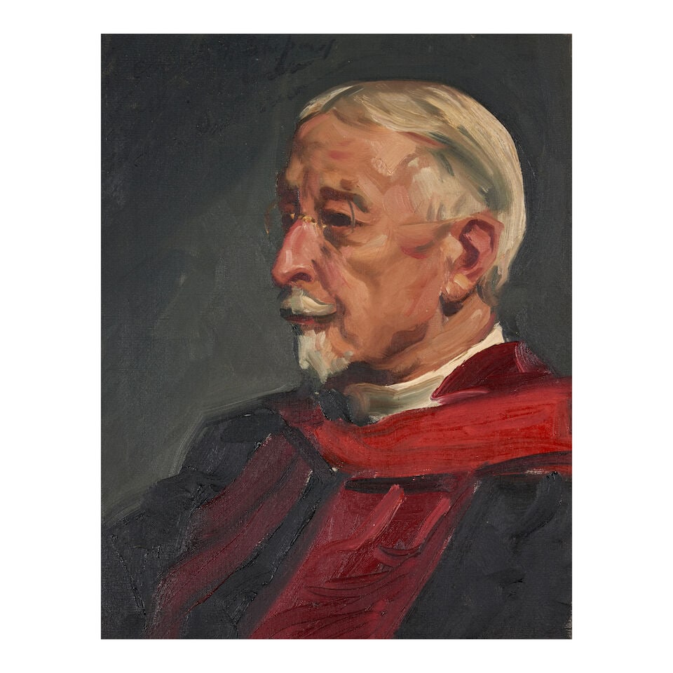 Sidney Edward Dickinson (1890-1980) Portrait of a Man in Red and Black 20 x 16 in. (50.8 x 40.6 ... (1 of 3)