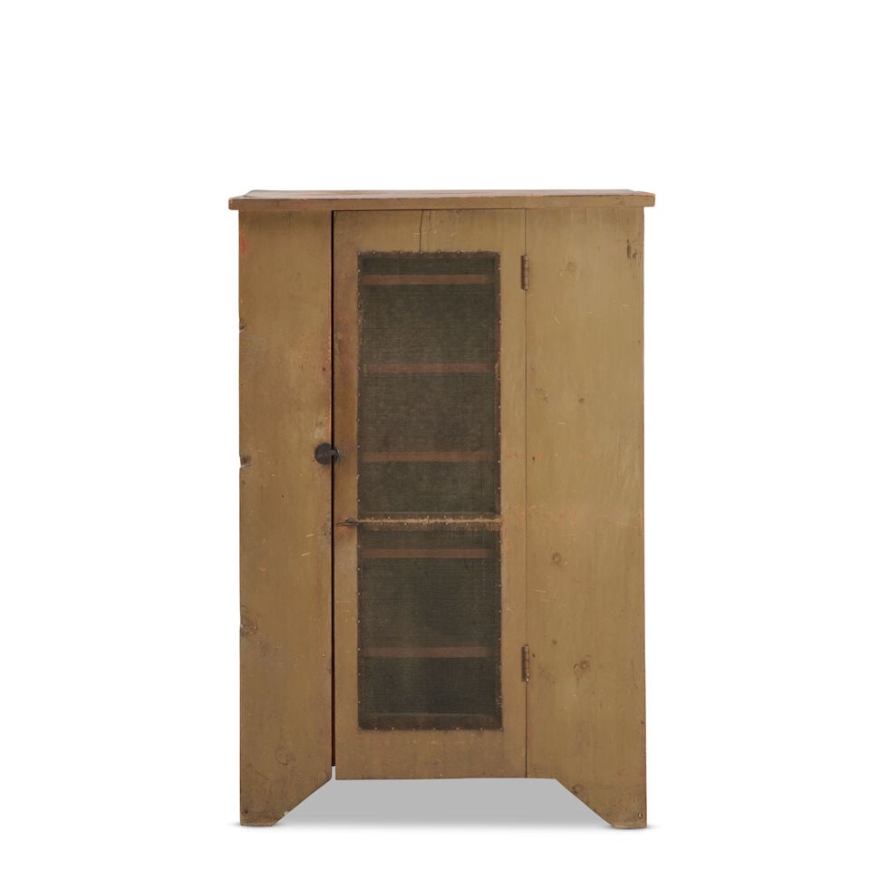 Painted Pine Pie Safe probably Hudson Valley, New York, late 19th century (1 of 3)