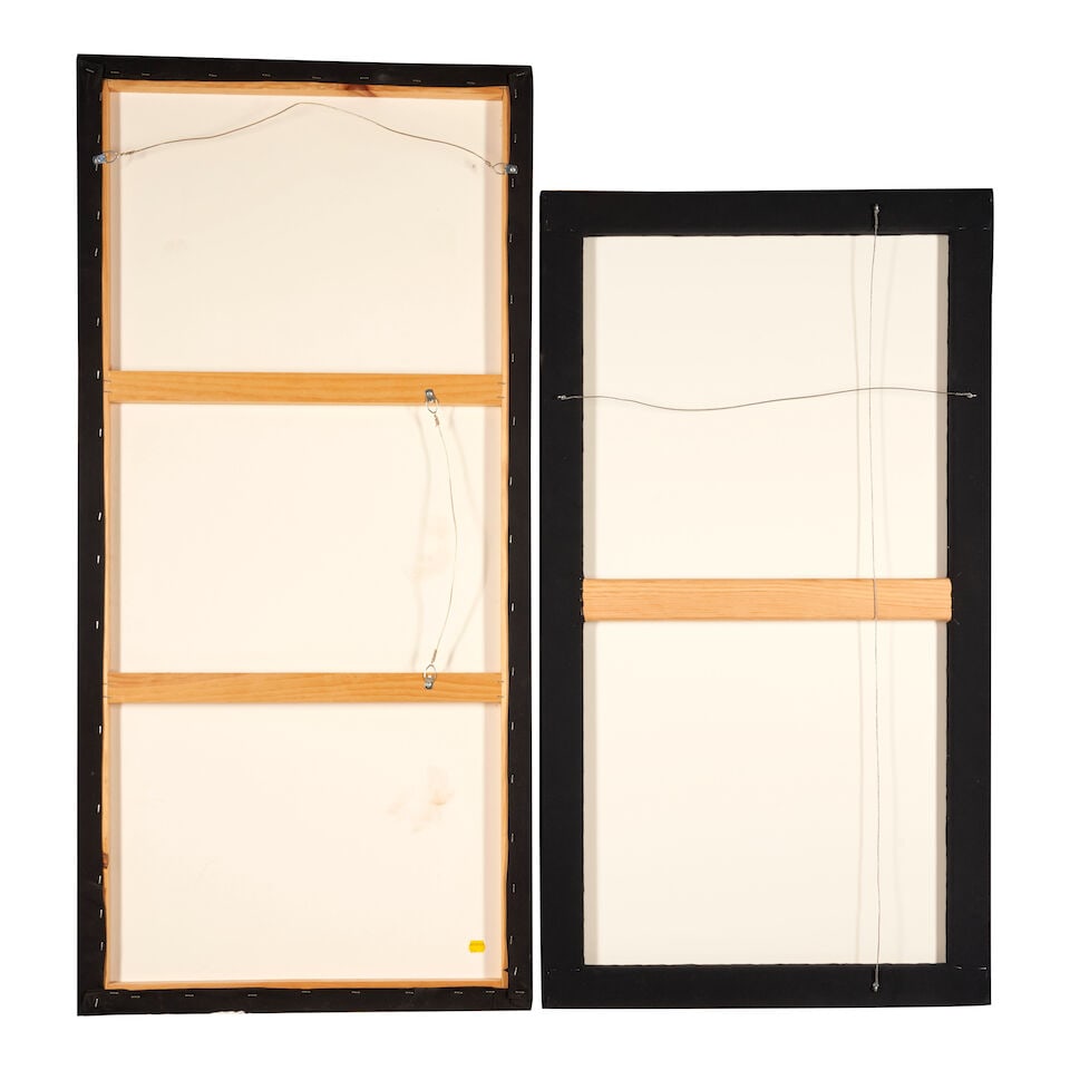 Two Geometric Hooked Rugs United States, early 20th century - 2