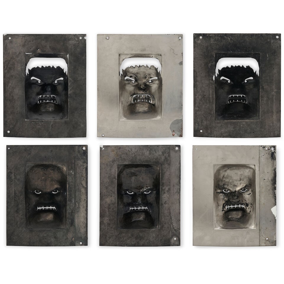Set of Six Halloween Mask Molds Fabtech, Erie, Pennsylvania, c. 1990 - 2