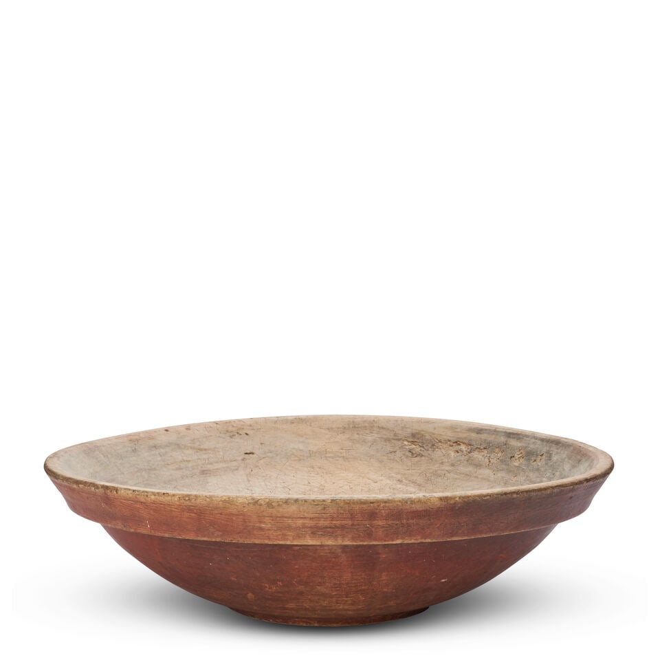 Large Turned Basswood Bowl United States, early 20th century (1 of 2)