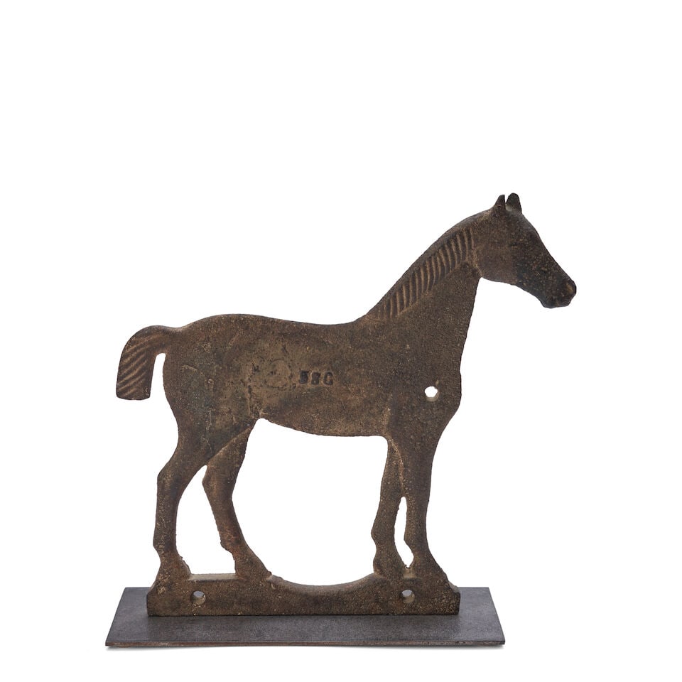 Cast Iron Horse Windmill Weight Midwestern United States, 19th century (1 of 2)