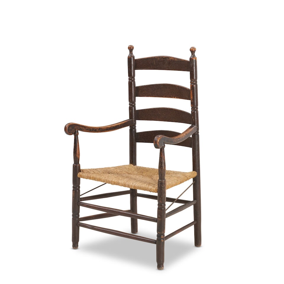 Maple Slat-back Armchair early 19th century (1 of 2)