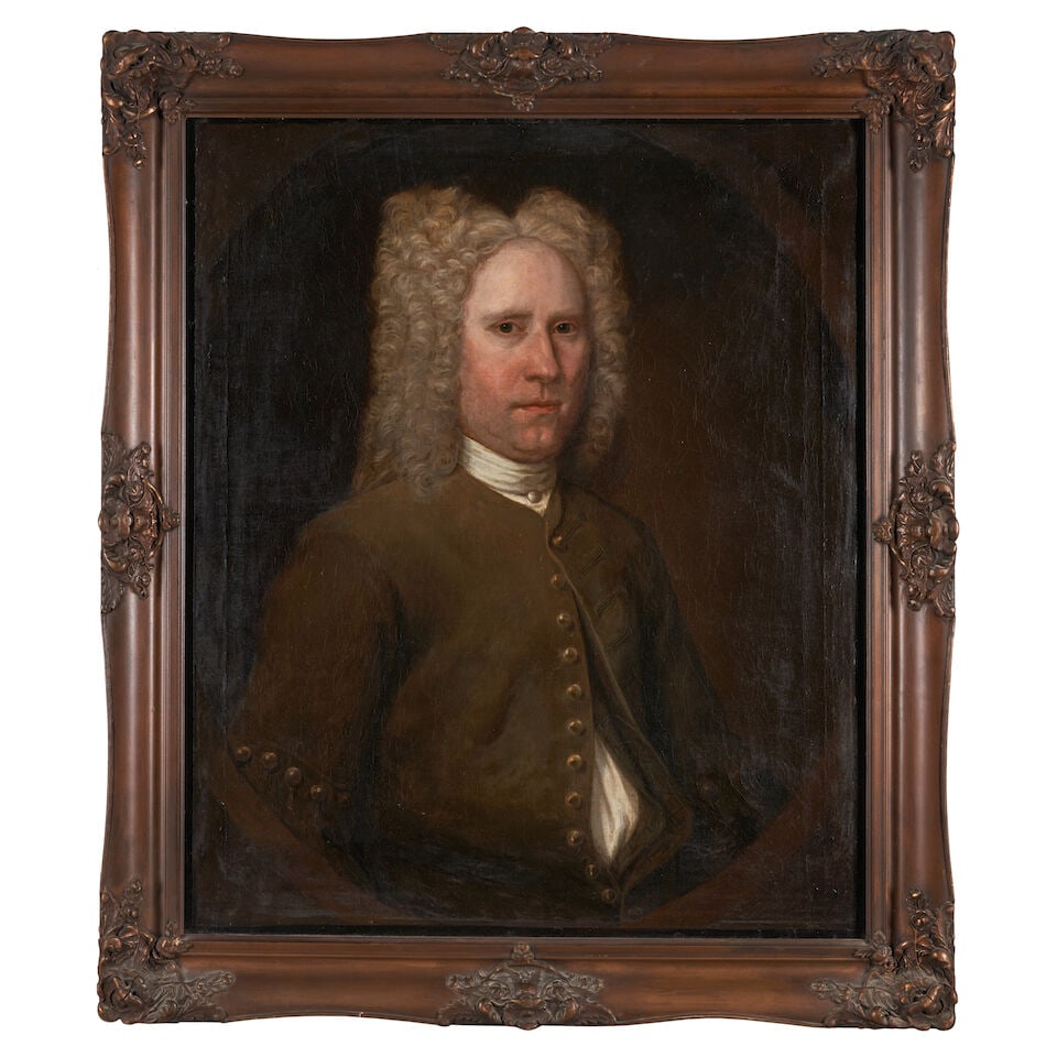 Attributed to Charles Bridges (1672-1747) Portrait of a Brunswick County, Virginia, Gentleman 30... (1 of 3)