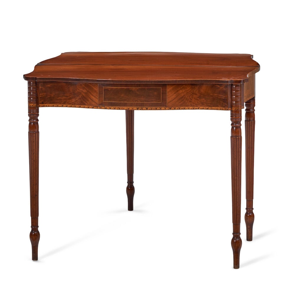 Federal Inlaid Mahogany Card Table in the Manner of John and Thomas Seymour, Boston, Massachuse... - 3