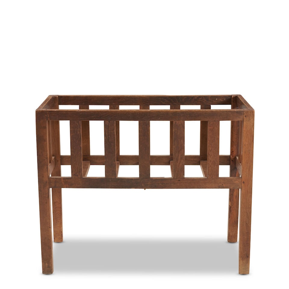 Oak Standing Basket or Crib 19th century (1 of 2)