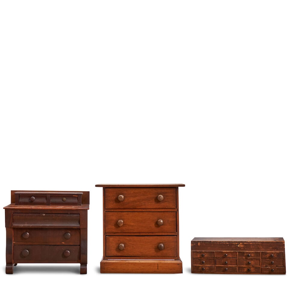 Three Miniature Chests of Drawers North America, 20th century (1 of 2)