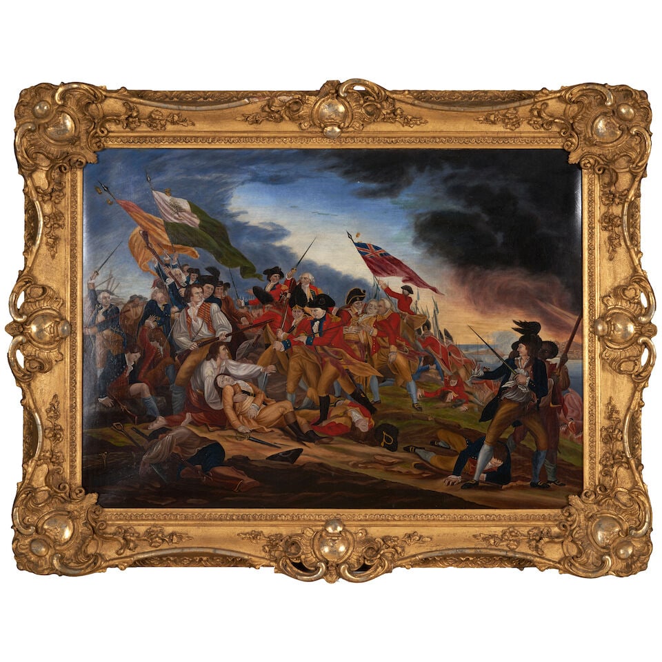 Othniel S. Spang (1821-1898) after John Trumbull Death of General Warren at Bunker Hill 27 3/4 x... (1 of 4)