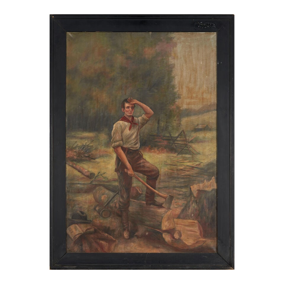 American School Portrait of Young Abraham Lincoln, early 20th century (1 of 3)