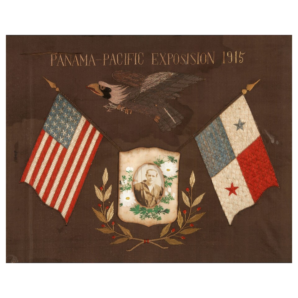 Chinese Export Silk Embroidery from the Panama-Pacific Exposition, San Francisco, California, 1915 - 2