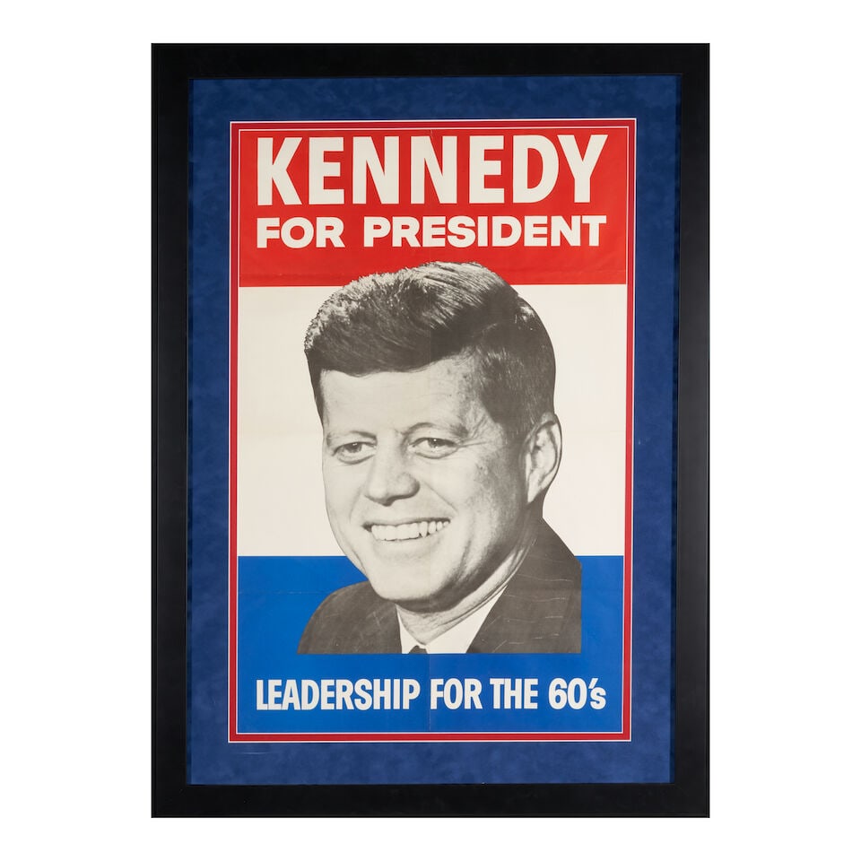 John F. Kennedy Campaign Poster Democratic National Committee, Washington, DC, 1960 (1 of 2)