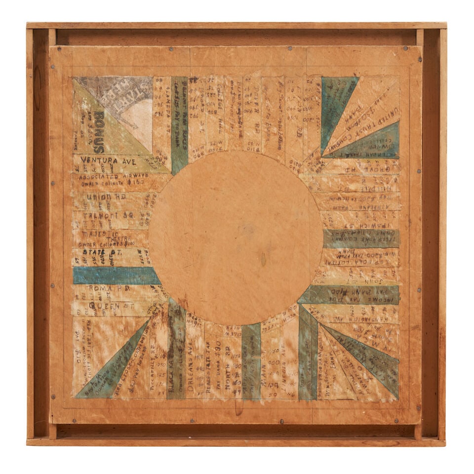 Custom 'Monopoly' Style Gameboard United States, mid-20th century (1 of 1)