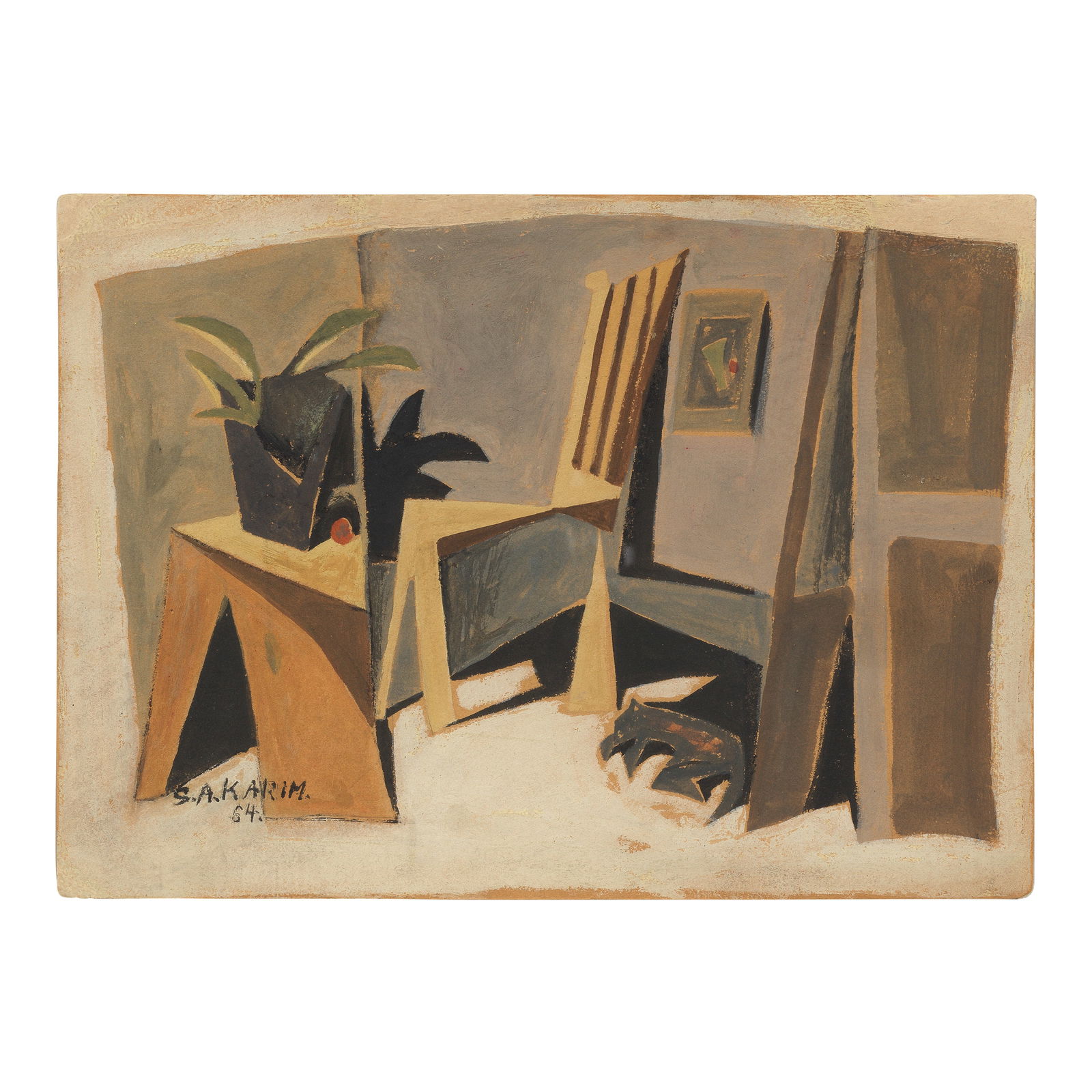Salah Abdel Kerim (Egypt, 1925-1988) Interiors (1 of 1)