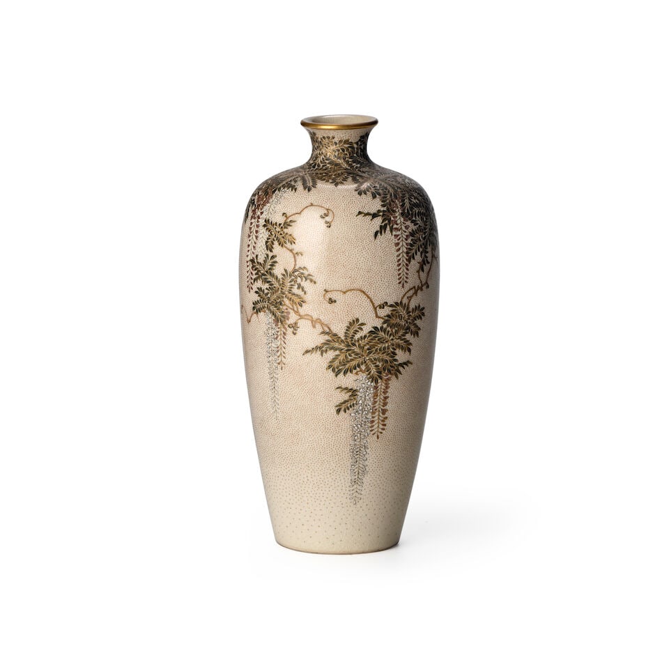 YABU MEIZAN (1853-1934) A Small Satsuma VaseMeiji era (1868-1912), circa 1910