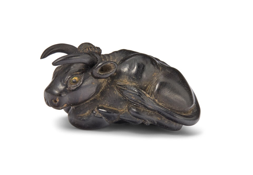 TANAKA MINKŌ (1735-1816) A Dark Wood Netsuke Edo period (1615-1868), late 18th/early 19th c...