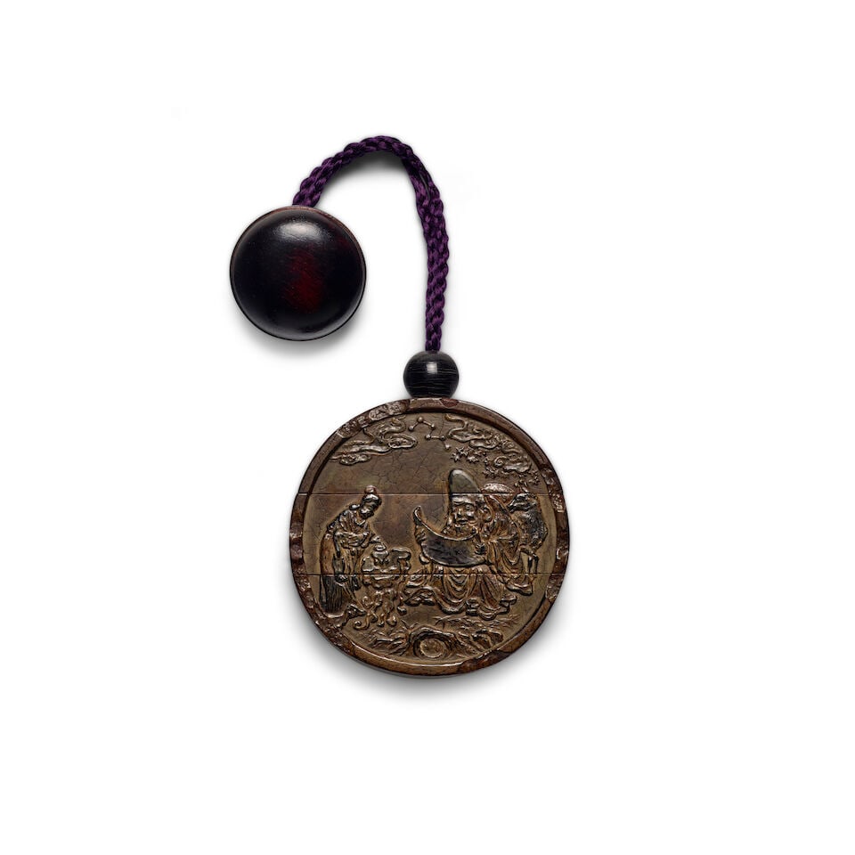 MANNER OF KIMURA JUKKYOKO (KANŌ JUKKYOKU, ACTIVE 18TH CENTURY) A Two-Case Lacquer Inrō...