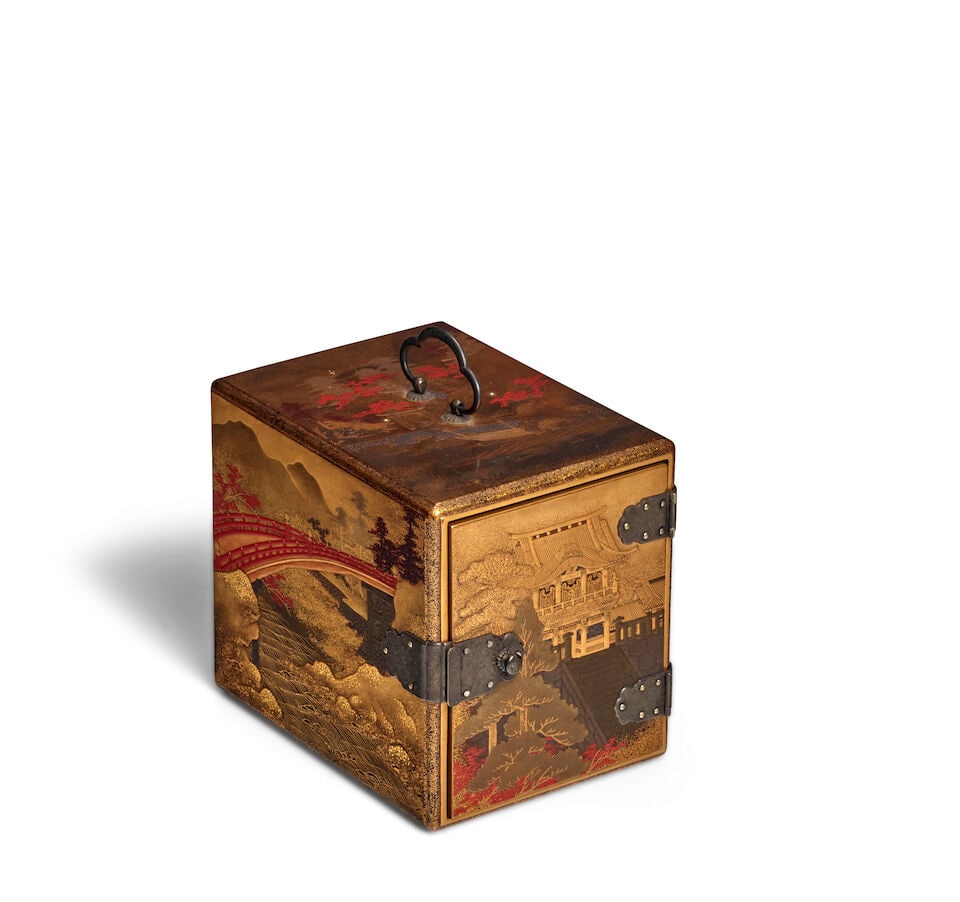 A GOLD-LACQUER KODANSU (CABINET) Meiji era (1868-1912), late 19th century (1 of 3)