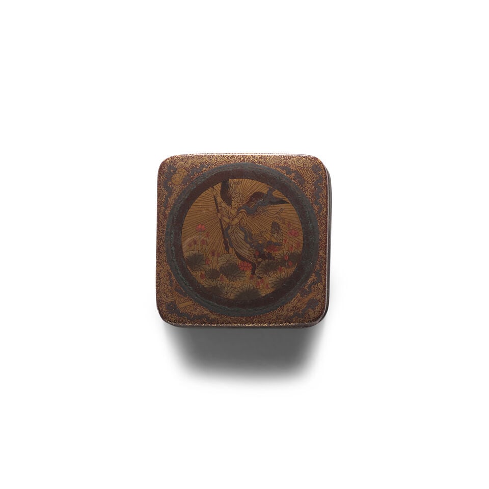 A LACQUER KOBAKO (SMALL BOX) Edo period (1615-1868) or Meiji era (1868-1912), 19th century