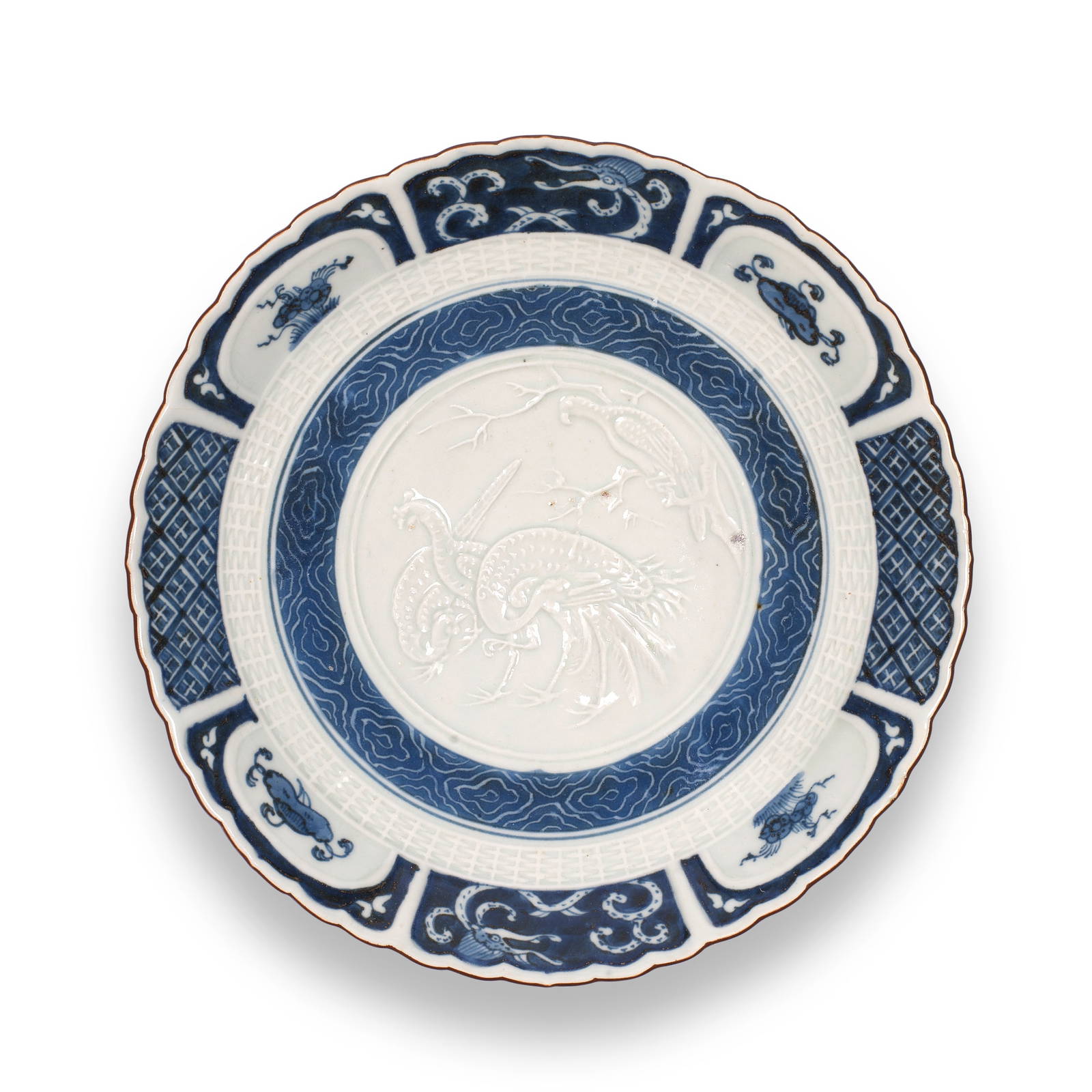 A rare Arita circular dish, circa 1780