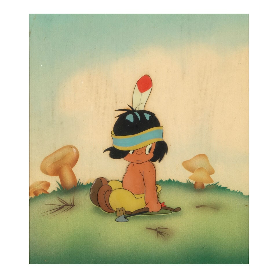 'Little Hiawatha' Hand Painted Animation Cel from Silly Symphonies Disney, 1937 (1 of 3)