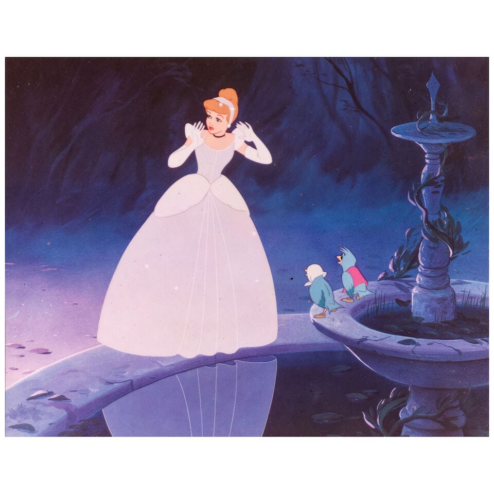 'Cinderella' and Friends Reproduction Celluloid Print From Cinderella Walt Disney, 1950 (1 of 3)